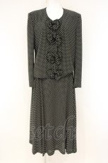 画像1: INGEBORG / //ドットリボン セットアップ  クロ O-26-08-31-1058-LO-JA-IG-OS (1)