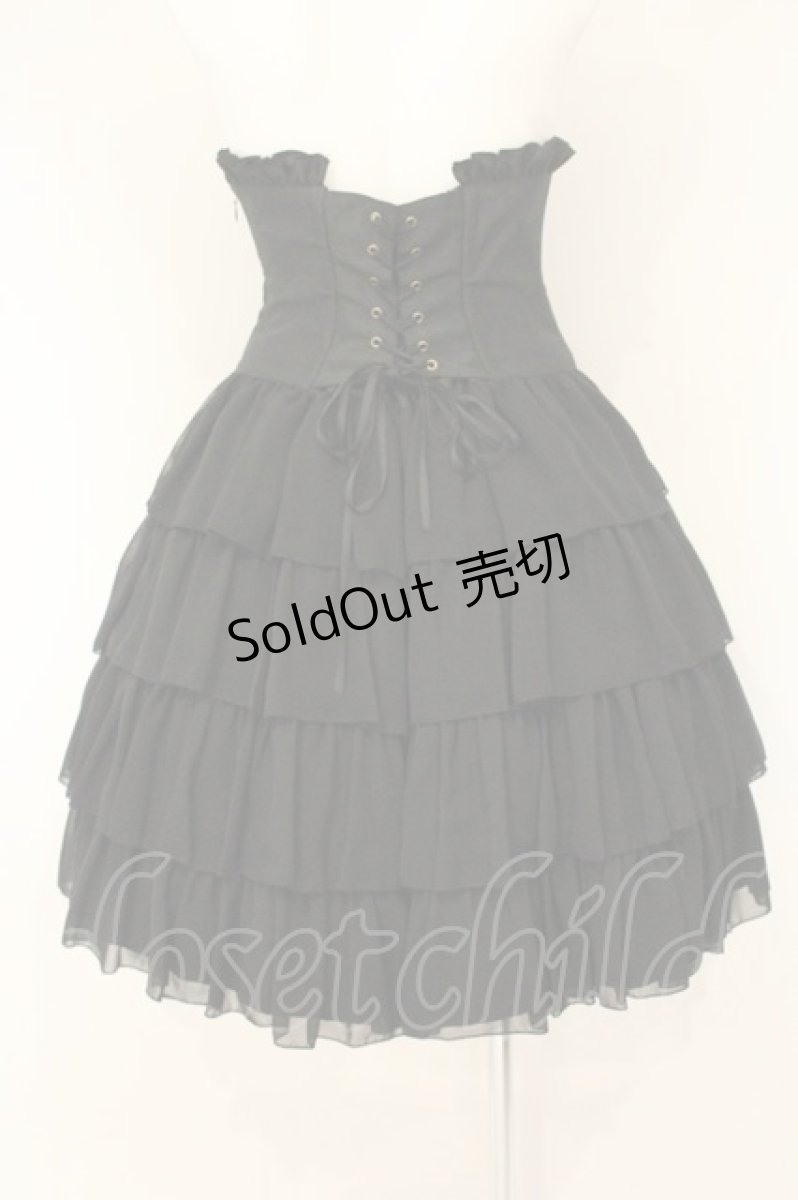 画像4: ATELIER PIERROT / シンフォニア　コルセットスカート  ブラック O-26-08-31-1063-EL-SK-IG-OS (4)