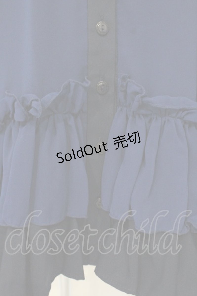 画像3: ATELIER BOZ / ラルフェイ半袖ワンピース  ブルー×ブラック O-26-08-31-1065-EL-OP-IG-OS (3)