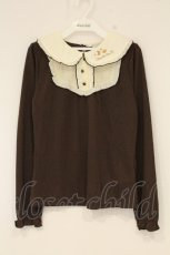 画像1: axes femme POETIQUE / アリス刺繍ヨーク切り替えプルオーバー M ブラウン O-26-08-31-1012-AX-TO-OW-OS (1)