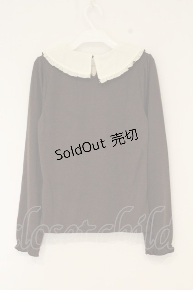 画像3: axes femme POETIQUE / アリス刺繍ヨーク切り替えプルオーバー M ブラウン O-26-08-31-1012-AX-TO-OW-OS (3)