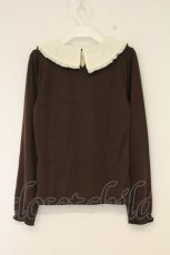 画像3: axes femme POETIQUE / アリス刺繍ヨーク切り替えプルオーバー M ブラウン O-26-08-31-1012-AX-TO-OW-OS (3)