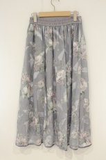 画像4: axes femme / 花柄シアージャカードスカート F グレー O-26-08-31-1020-AX-SK-OW-OS (4)