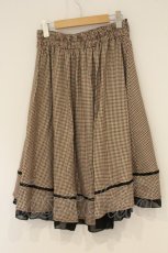 画像3: axes femme POETIQUE / 千鳥格子ボタンスカート M ベージュ O-26-08-31-1023-AX-SK-OW-OS (3)