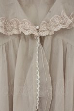 画像2: axes femme / レース×チュール楊柳ガウン F ピンク O-26-08-31-1028-AX-TO-OW-OS (2)