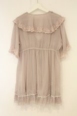 画像3: axes femme / レース×チュール楊柳ガウン F ピンク O-26-08-31-1028-AX-TO-OW-OS (3)