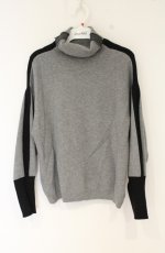 画像1: axes femme / ハイネックラインニットプル  グレー O-26-08-31-007-AX-TO-OW-OS (1)