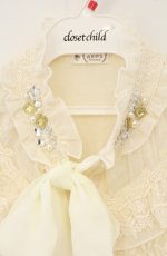画像2: axes femme / 総レースボウタイプルオーバー M キナリ O-26-08-31-016-AX-TO-OW-OS (2)