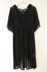 画像1: axes femme / バックレースデザインガウン M クロ O-26-08-31-003-AX-TO-OW-OS (1)
