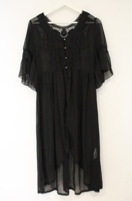 Preview of バックレースデザインガウン M クロ