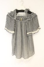 画像1: axes femme / 肩リボントップス M クロ O-26-08-31-025-AX-TO-OW-OS (1)