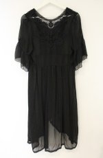 画像3: axes femme / バックレースデザインガウン M クロ O-26-08-31-003-AX-TO-OW-OS (3)