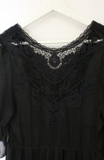 画像4: axes femme / バックレースデザインガウン M クロ O-26-08-31-003-AX-TO-OW-OS (4)