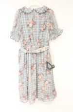 画像3: axes femme / 花柄フェミニンワンピース M ミントブルー O-26-08-31-031-AX-OP-OW-OS (3)