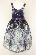 画像1: Royal Princess Alice / 陰陽師ジャンパースカート/たまコラボレーション  クロ×パープル O-26-09-01-001-LO-OP-IG-OS (1)