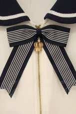 画像2: Amavel / Crown Emblem セーラーフードポンチョパーカー  シロ O-26-09-01-033-CA-TO-IG-OS (2)