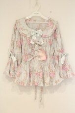画像1: metamorphose / 【プラスサイズ】シャーロット丸襟姫袖ブラウス サイズ2 ミント系 O-26-09-01-004-ME-BL-IG-OS (1)