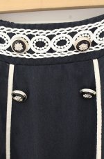 画像2: axes femme / バイカラーマリンスカート M ネイビー O-26-09-01-1062-AX-SK-IG-OS (2)