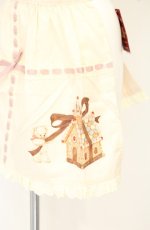 画像2: axes femme kawaii / お菓子の家プリントエプロン  キナリ O-26-09-01-1070-AX-SK-OW-OS (2)