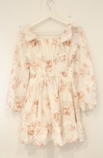 画像4: LIZ LISA / 羽×花柄ワンピース  シロ O-26-09-01-1007-LO-OP-IG-OS (4)