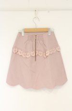 画像2: LIZ LISA / レースアップフリル台形スカート  ピンク O-26-09-01-1025-LO-SK-IG-OS (2)