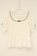 画像1: m petit by misako / シャーリングプルオーバー LL シロ O-26-09-01-007-LO-TO-IG-OS (1)