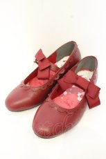 画像1: m petit by misako / サンリオキャラクターズコラボパンプス M キティ（アカ） O-26-09-01-2039-LO-SH-OW-OS (1)