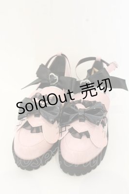 Preview of おめかし天使耳付厚底ローファー S ピンク