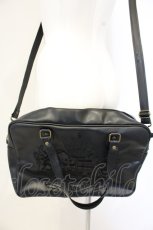 画像1: metamorphose / エンブレム刺繍レッスンバッグ  クロ O-26-09-01-2009-ME-BG-IG-OS (1)