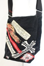 画像1: MAD / パッチ配色ショルダーバッグ  ブラック O-26-09-01-2014-PU-BG-OW-OS (1)