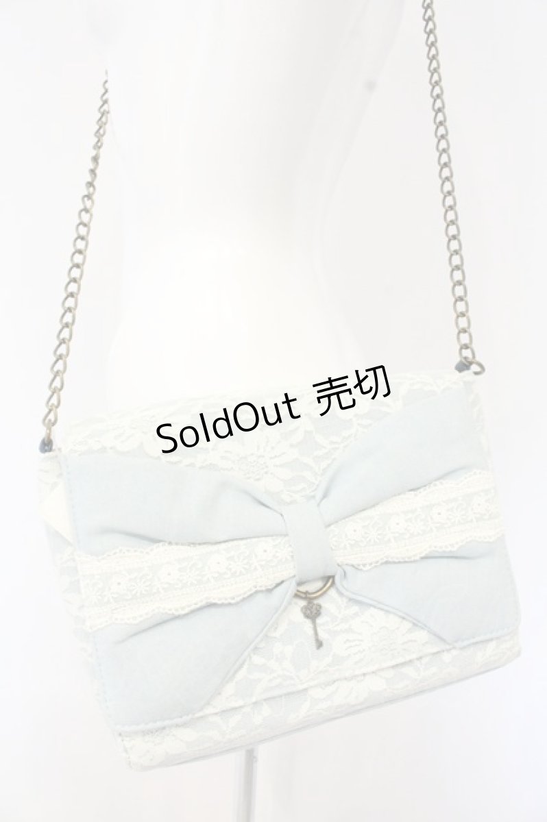 画像1: axes femme / レース×デニムショルダーバッグ  ウォッシュ O-26-09-01-2004-AX-BG-OW-OS (1)