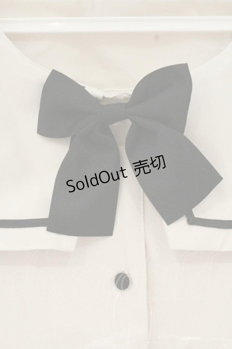 画像2: m petit by misako / リボン付セーラーワンピース LL アイボリー O-26-09-01-012-LO-OP-IG-OS (2)