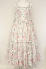 画像1: metamorphose / 【プラスサイズ】シャーロットロングティアードジャンパースカート サイズ2 ミント O-26-09-01-002-ME-OP-IG-OS (1)