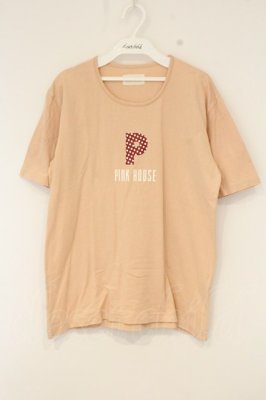 Preview of 水玉ＰロゴＴシャツ M ピンク