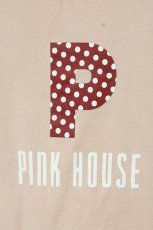 画像2: PINK HOUSE / 水玉ＰロゴＴシャツ M ピンク O-26-09-03-034-LO-TO-OW-OS (2)