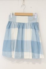画像1: MILK / GINGHAMスカート  サックス O-26-09-03-006-ML-SK-OW-OS (1)