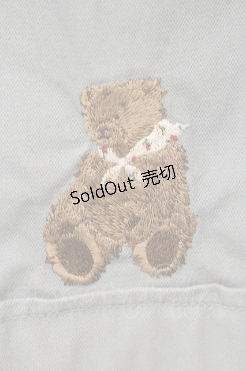 画像2: PINK HOUSE / クマ刺繍ショートパンツ  ブルー O-26-09-03-060-LO-PA-OW-OS (2)