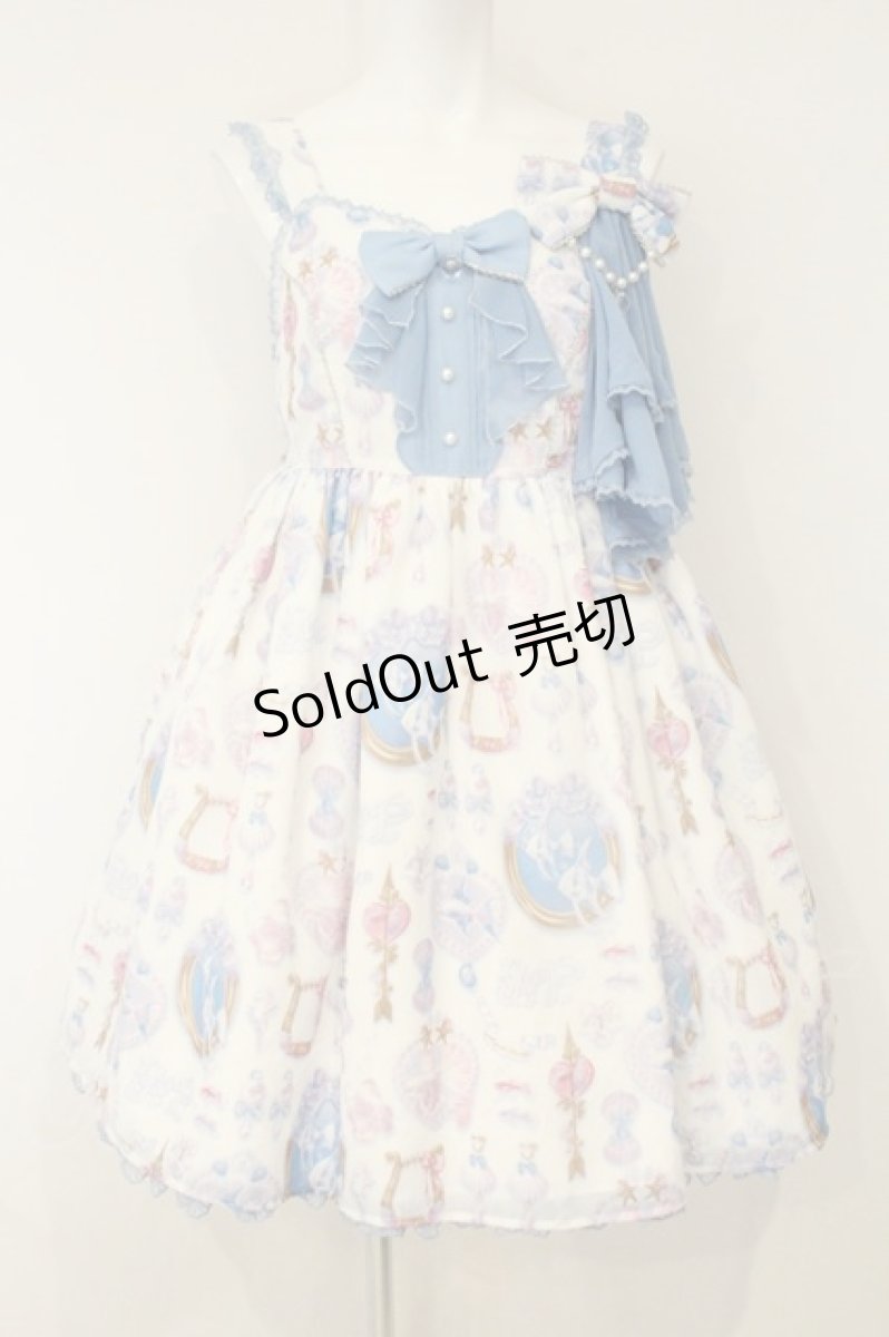画像1: Angelic Pretty / Jewelry Aquarium SpecialジャンパースカートSet  シロ O-26-09-03-065-AP-OP-OW-OS (1)
