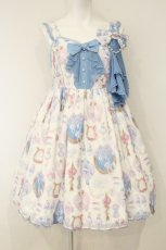 画像1: Angelic Pretty / Jewelry Aquarium SpecialジャンパースカートSet  シロ O-26-09-03-065-AP-OP-OW-OS (1)