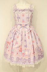画像1: Angelic Pretty / Bunny Ribbon Parfaiteriaジャンパースカート  ラベンダー O-26-09-03-067-AP-OP-OW-OS (1)