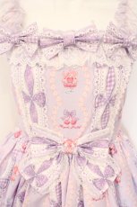 画像2: Angelic Pretty / Bunny Ribbon Parfaiteriaジャンパースカート  ラベンダー O-26-09-03-067-AP-OP-OW-OS (2)
