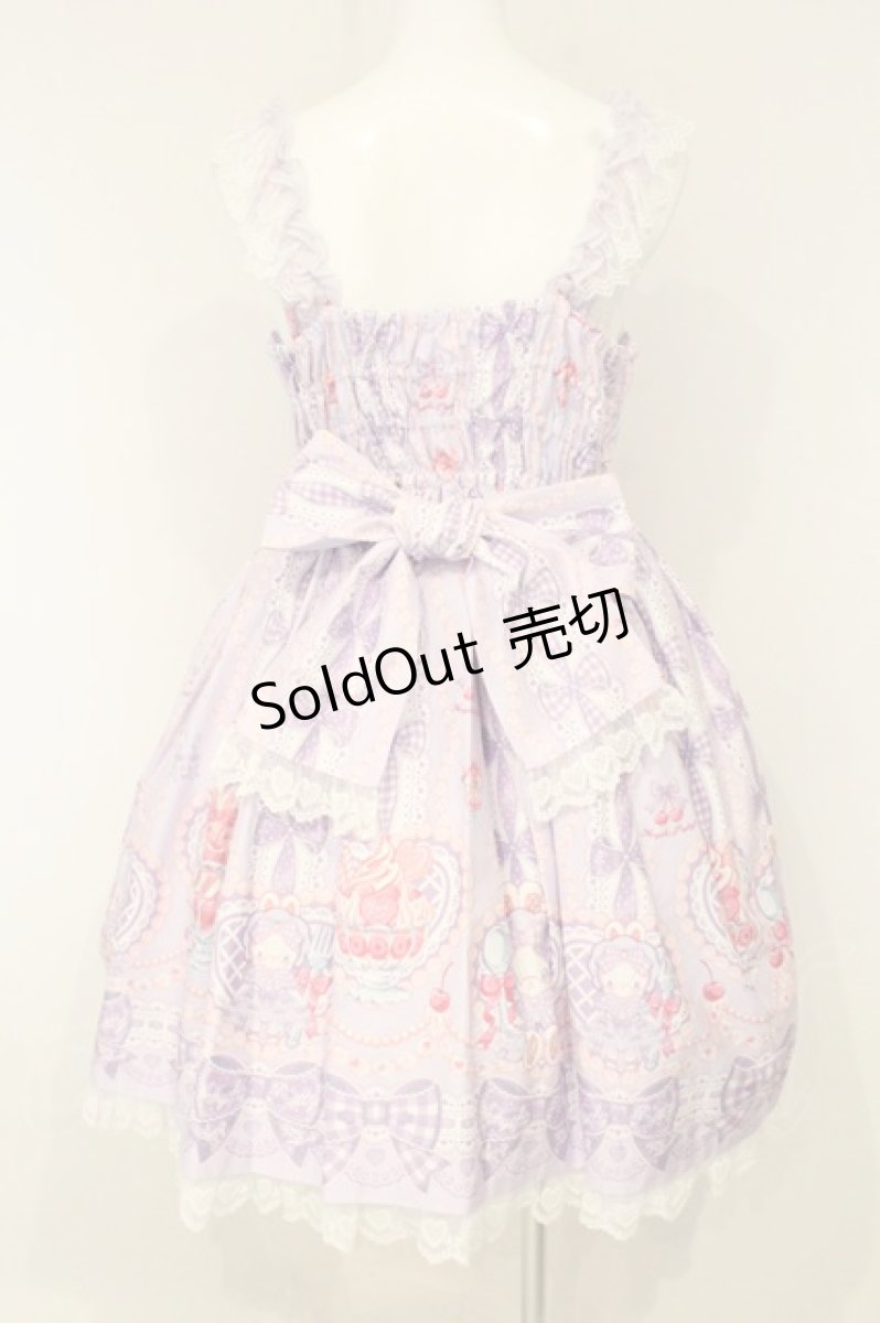 画像7: Angelic Pretty / Bunny Ribbon Parfaiteriaジャンパースカート  ラベンダー O-26-09-03-067-AP-OP-OW-OS (7)