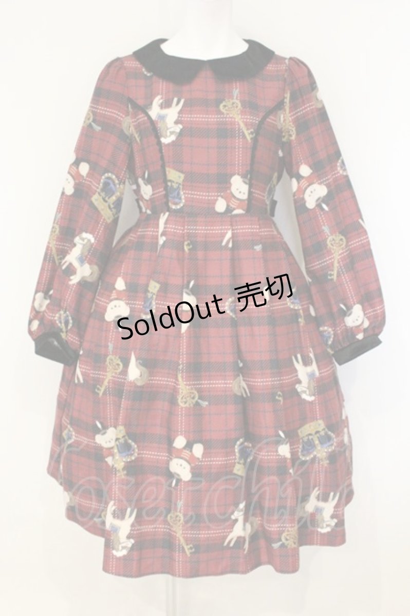 画像1: axes femme kawaii / ロンドントイズワンピース M ワイン O-26-09-03-069-AX-OP-OW-OS (1)