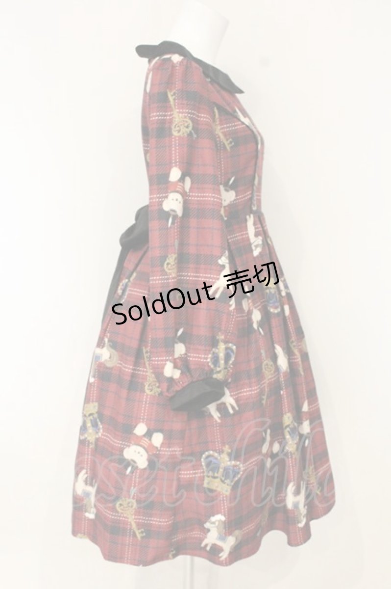 画像4: axes femme kawaii / ロンドントイズワンピース M ワイン O-26-09-03-069-AX-OP-OW-OS (4)