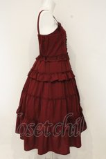 画像3: axes femme kawaii / フリルティアードワンピース M ワイン O-26-09-03-070-AX-OP-OW-OS (3)