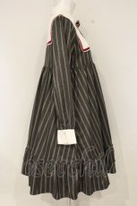 画像3: axes femme kawaii / ストライプワンピース M グレー×ワイン O-26-09-03-077-AX-OP-OW-OS (3)