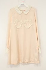 画像1: Rose Marie seoir / ハートモチーフワンピース  ピンク O-26-09-03-011-LO-OP-OW-OS (1)