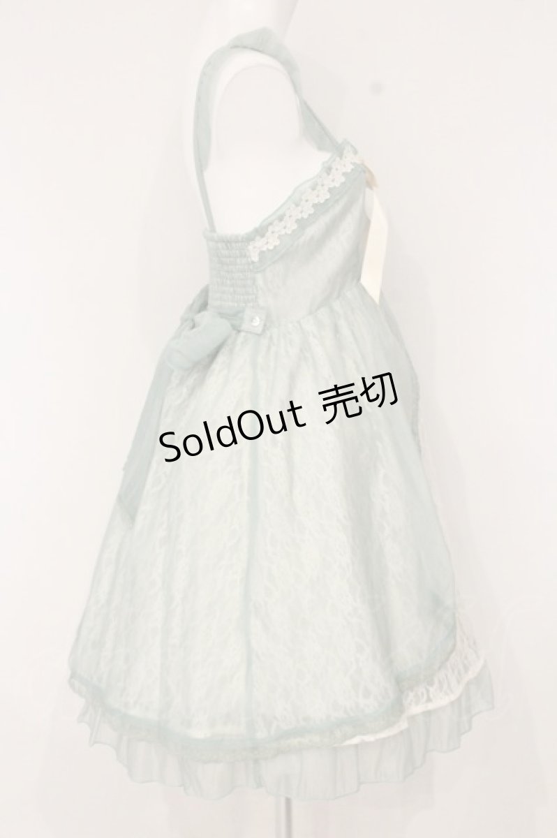 画像3: axes femme kawaii / レーシージャンパースカート M グリーン O-26-09-03-084-AX-OP-OW-OS (3)