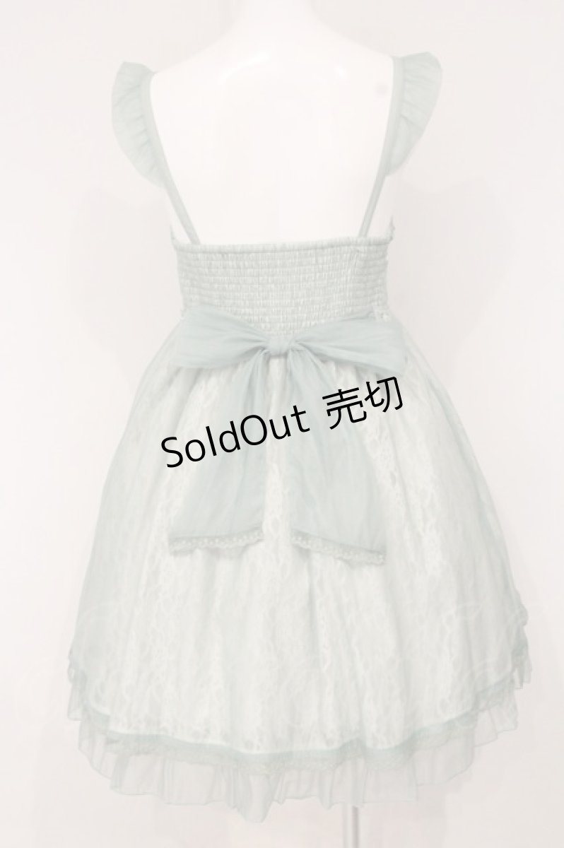 画像4: axes femme kawaii / レーシージャンパースカート M グリーン O-26-09-03-084-AX-OP-OW-OS (4)