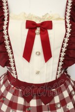 画像2: axes femme kawaii / ベリーズピクニックジャンパースカート M アカ O-26-09-03-085-AX-OP-OW-OS (2)